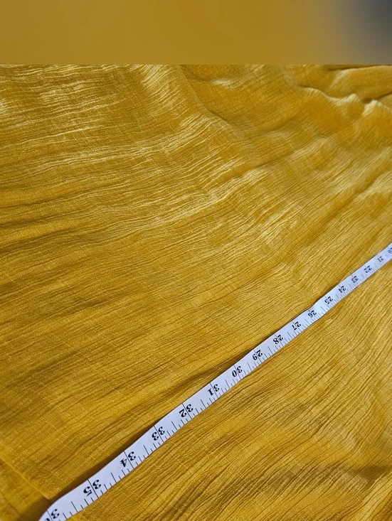 Indigo Rose Mustard Yellow Boho Crochet Lace Mini Dress | Bell Sleeve Bohemian M - Picture 8 of 10